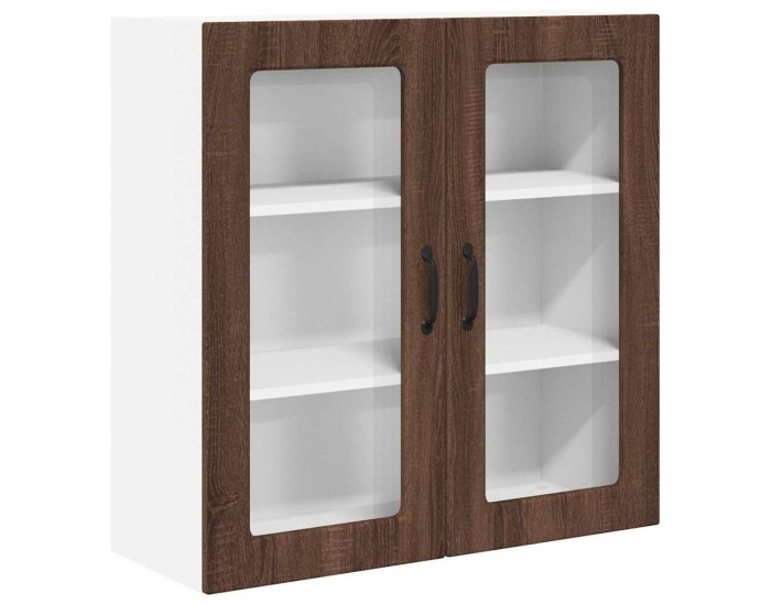 Sonata H Горен кухненски шкаф Кафяв дъб 80 x 31 x 80 см Инженерно дърво