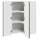 Sonata H Горен кухненски шкаф Черно 57 x 57 x 80 см Инженерно дърво