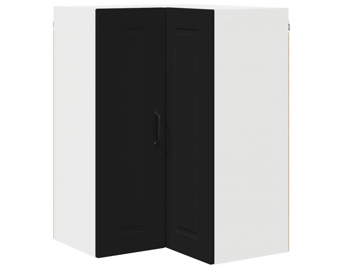 Sonata H Горен кухненски шкаф Черно 57 x 57 x 80 см Инженерно дърво