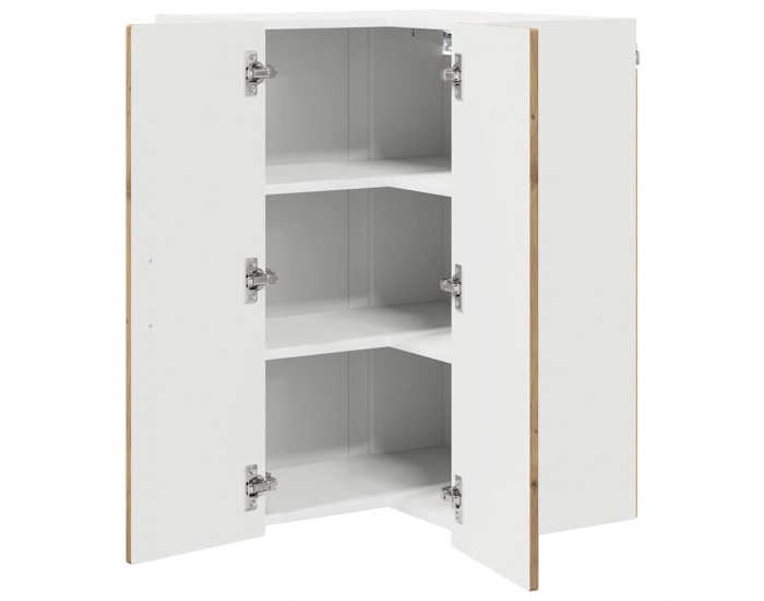 Sonata H Горен кухненски шкаф с рафт Дъб 57 x 57 x 80 см Инженерно дърво