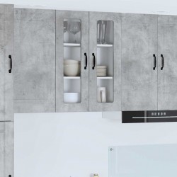 Sonata H Горен кухненски шкаф с рафт Циментено сиво 60 x 31 x 80 см - Bucătării modulare