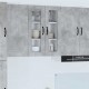 Sonata H Горен кухненски шкаф с рафт Циментено сиво 60 x 31 x 80 см