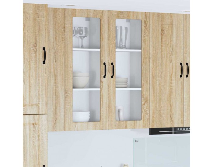 Sonata H Горен кухненски шкаф с рафт с врата Сонома дъб 40 x 31 x 100 см