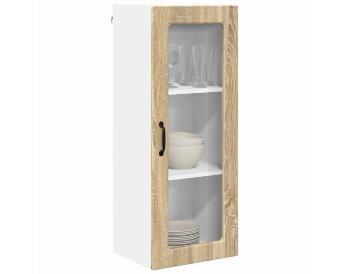 Sonata H Горен кухненски шкаф с рафт с врата Сонома дъб 40 x 31 x 100 см