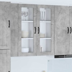 Sonata H Горен кухненски шкаф с рафт Циментено сиво 40 x 31 x 100 см - Bucătării modulare