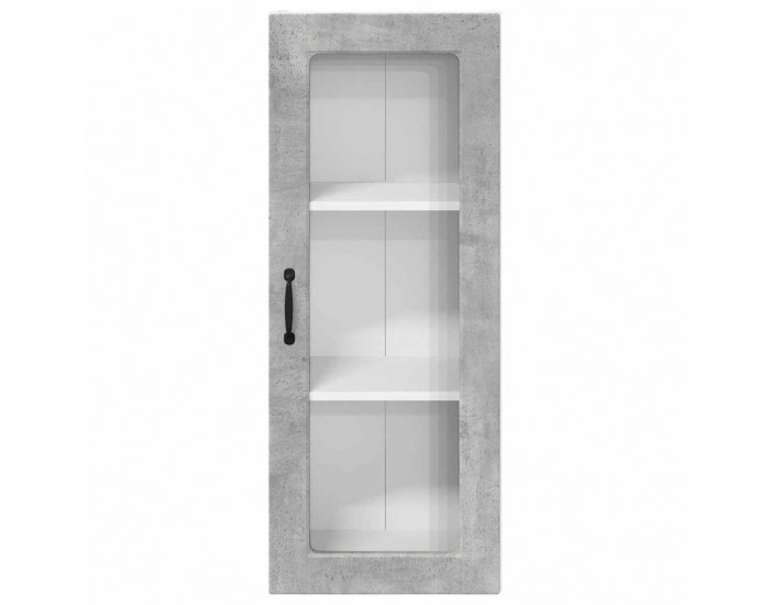 Sonata H Горен кухненски шкаф с рафт Циментено сиво 40 x 31 x 100 см