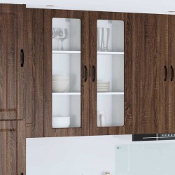 Sonata H Горен кухненски шкаф Кафяв дъб 40 x 31 x 100 см Инженерно дърво - Bucătării modulare