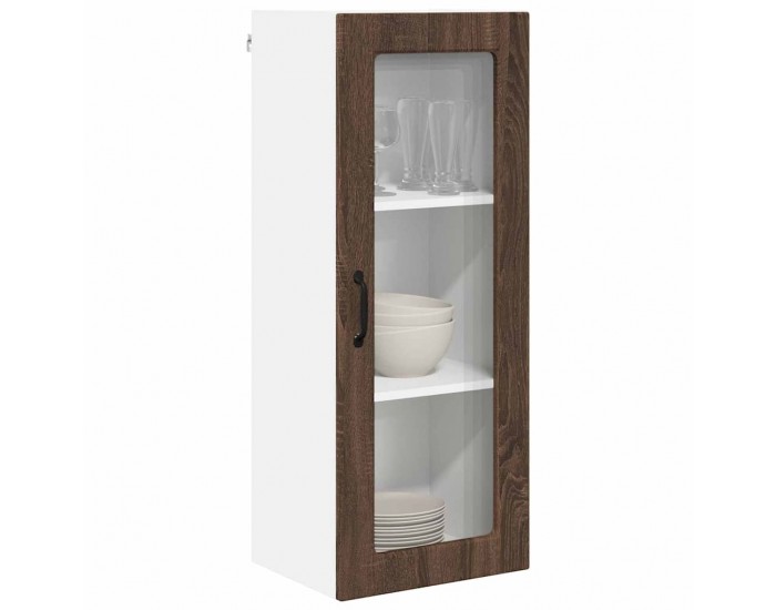 Sonata H Горен кухненски шкаф Кафяв дъб 40 x 31 x 100 см Инженерно дърво