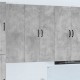 Sonata H Горен кухненски шкаф с рафт Циментено сиво 30 x 31 x 100 см