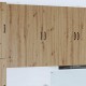 Sonata H Горен кухненски шкаф Дъб 30 x 31 x 100 см Инженерно дърво