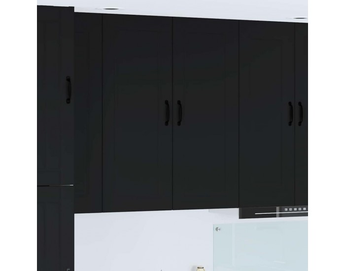 Sonata H Горен кухненски шкаф Черно 40 x 31 x 100 см Инженерно дърво