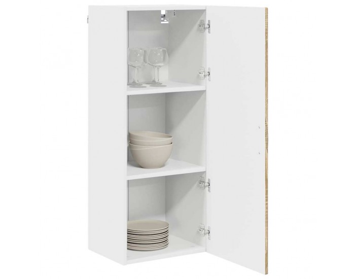 Sonata H Горен кухненски шкаф с рафт с врата Сонома дъб 40 x 31 x 100 см