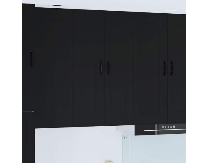 Sonata H Горен кухненски шкаф Черно 60 x 31 x 100 см Инженерно дърво