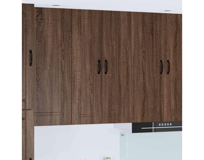 Sonata H Горен кухненски шкаф Кафяв дъб 60 x 31 x 100 см Инженерно дърво