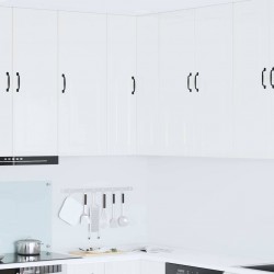 Sonata H Горен кухненски шкаф с рафт Лъскаво бяло 57 x 57 x 100 см - Bucătării modulare