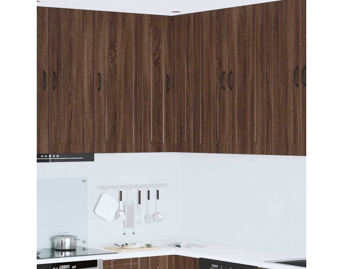 Sonata H Горен кухненски шкаф Кафяв дъб 57 x 57 x 100 см Инженерно дърво