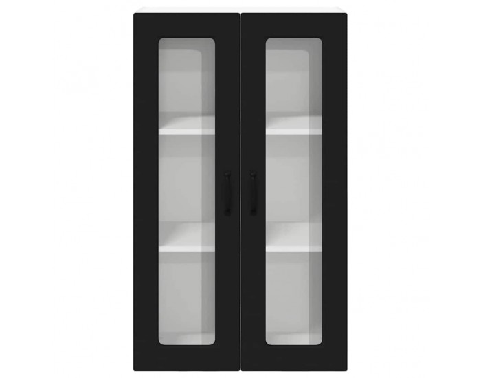 Sonata H Горен кухненски шкаф Черно 60 x 31 x 100 см Инженерно дърво