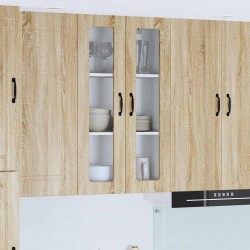 Sonata H Горен кухненски шкаф с рафт с врата Сонома дъб 60 x 31 x 100 см - Bucătării modulare