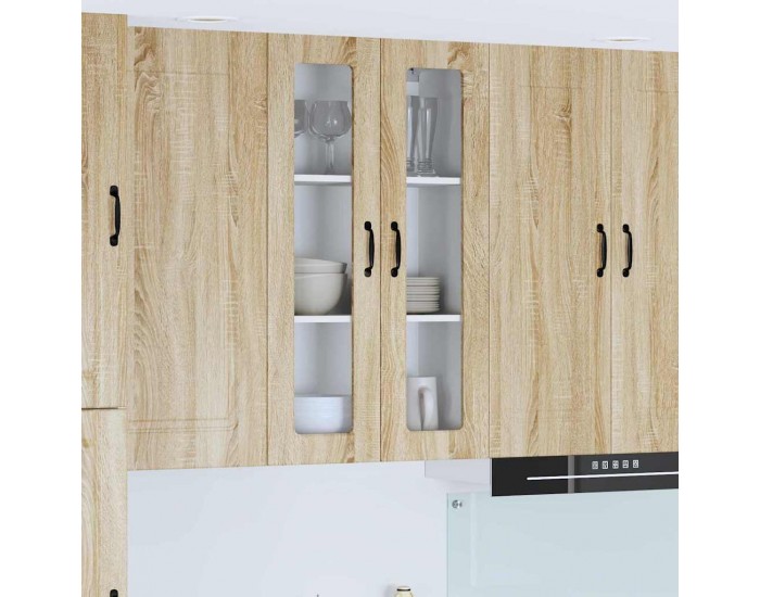 Sonata H Горен кухненски шкаф с рафт с врата Сонома дъб 60 x 31 x 100 см