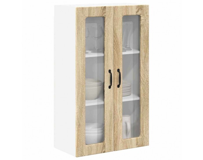 Sonata H Горен кухненски шкаф с рафт с врата Сонома дъб 60 x 31 x 100 см