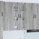 Sonata H Горен кухненски шкаф с рафт с врата Сив Сонома 60 x 31 x 100 см