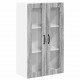 Sonata H Горен кухненски шкаф с рафт с врата Сив Сонома 60 x 31 x 100 см