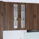 Sonata H Горен кухненски шкаф Кафяв дъб 60 x 31 x 100 см Инженерно дърво