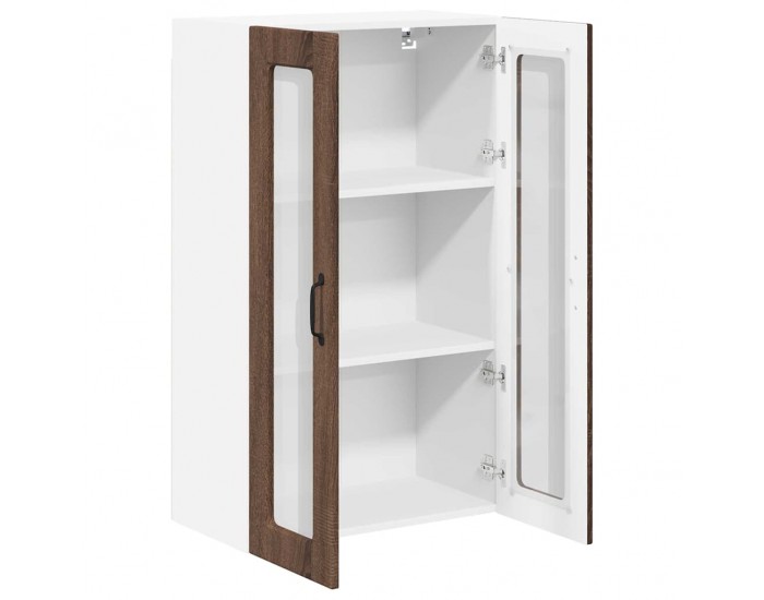 Sonata H Горен кухненски шкаф Кафяв дъб 60 x 31 x 100 см Инженерно дърво