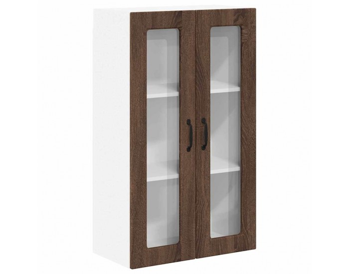 Sonata H Горен кухненски шкаф Кафяв дъб 60 x 31 x 100 см Инженерно дърво