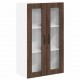 Sonata H Горен кухненски шкаф Кафяв дъб 60 x 31 x 100 см Инженерно дърво