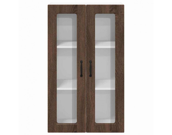 Sonata H Горен кухненски шкаф Кафяв дъб 60 x 31 x 100 см Инженерно дърво