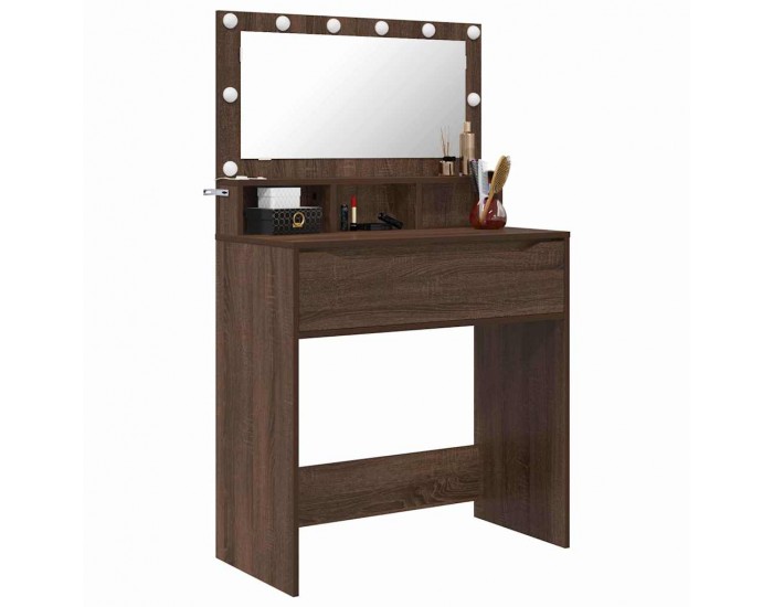 Sonata H Тоалетки за спалня Кафяв дъб 80 x 39,6 x 135 см Инженерно дърво