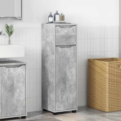 Sonata H Шкаф за баня Циментено сиво 30,5 x 30 x 101 см Инженерно дърво - Dulapuri de baie