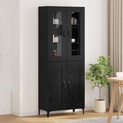 Sonata H Висок шкаф Черния дъб 69,5 x 34 x 180 см Инженерно дърво - Living