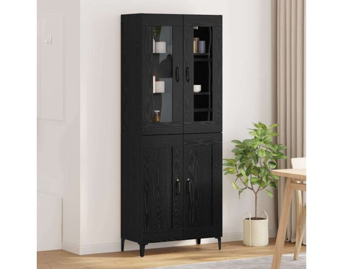 Sonata H Висок шкаф Черния дъб 69,5 x 34 x 180 см Инженерно дърво