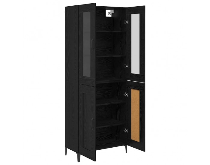 Sonata H Висок шкаф Черния дъб 69,5 x 34 x 180 см Инженерно дърво