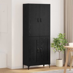 Sonata H Висок шкаф Черния дъб 69,5 x 34 x 180 см Инженерно дърво - Corpuri, vitrine, biblioteci modulare