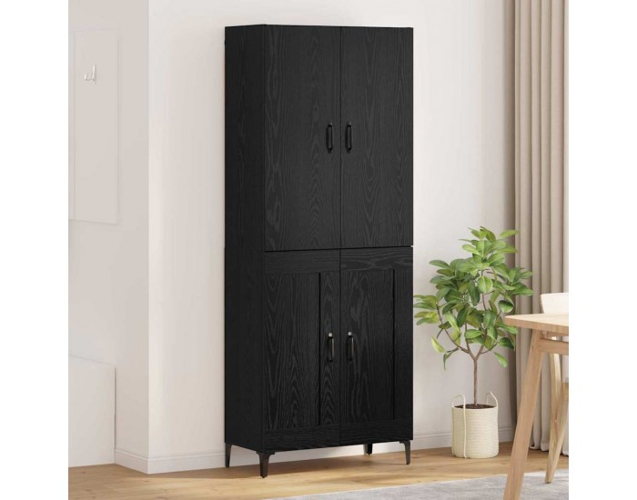 Sonata H Висок шкаф Черния дъб 69,5 x 34 x 180 см Инженерно дърво