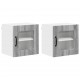 Sonata H Горен кухненски шкаф с рафт 2 pcs Сив Сонома 40 x 31 x 40 см