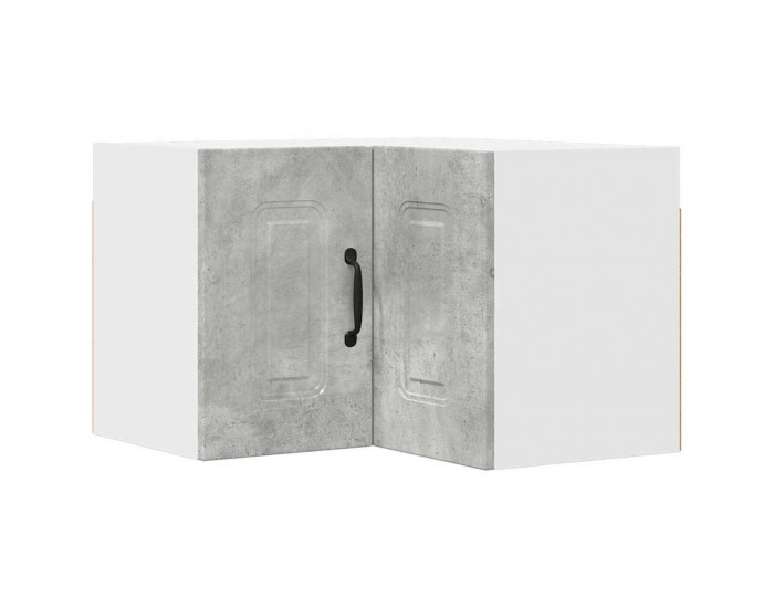 Sonata H Горен кухненски шкаф с рафт Циментено сиво 57 x 57 x 40 см