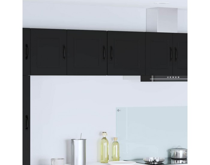 Sonata H Горен кухненски шкаф с рафт с врата 2 pcs Черно 40 x 31 x 40 см