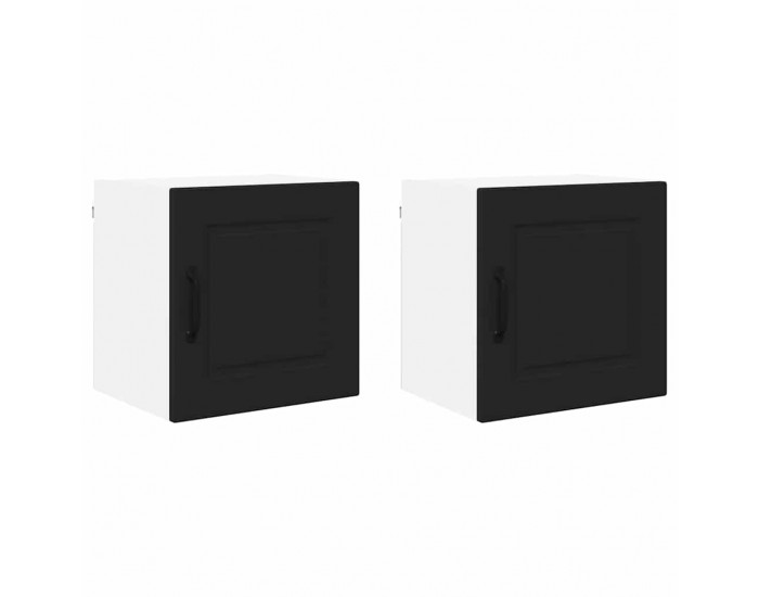Sonata H Горен кухненски шкаф с рафт с врата 2 pcs Черно 40 x 31 x 40 см