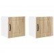 Sonata H Горен кухненски шкаф с рафт 2 pcs Сонома дъб 40 x 31 x 40 см