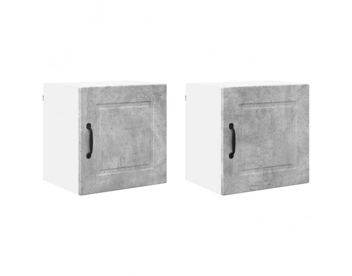 Sonata H Горен кухненски шкаф 2 pcs Циментено сиво 40 x 31 x 40 см