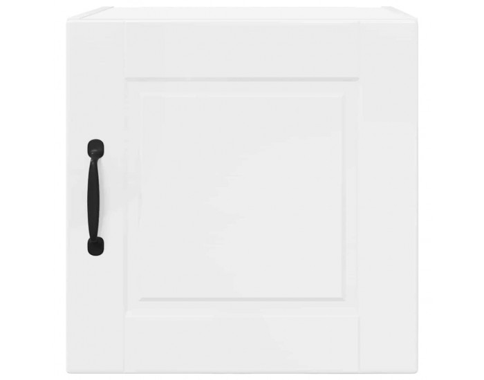 Sonata H Горен кухненски шкаф с рафт Лъскаво бяло 40 x 31 x 40 см