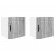 Sonata H Горен кухненски шкаф с рафт 2 pcs Сив Сонома 40 x 31 x 40 см