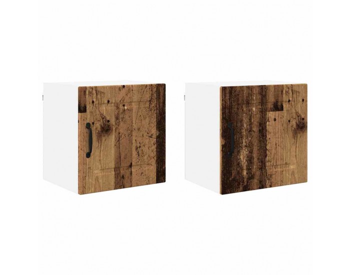 Sonata H Горен кухненски шкаф с рафт 2 pcs Старо дърво 40 x 31 x 40 см
