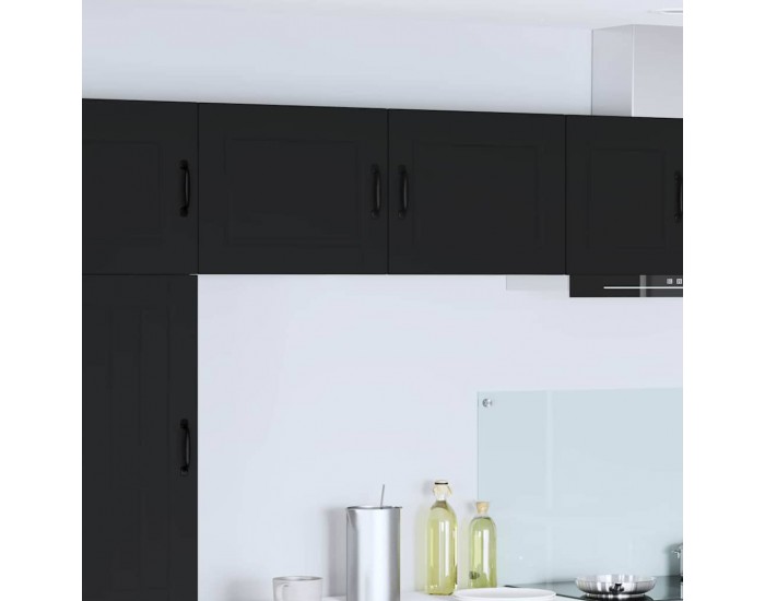 Sonata H Горен кухненски шкаф с рафт с врата 2 pcs Черно 50 x 31 x 40 см