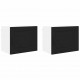 Sonata H Горен кухненски шкаф с рафт с врата 2 pcs Черно 50 x 31 x 40 см
