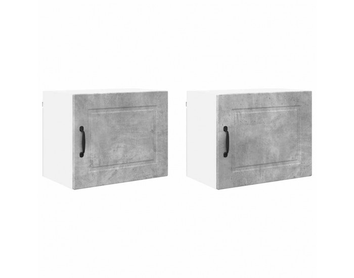 Sonata H Горен кухненски шкаф 2 pcs Циментено сиво 50 x 31 x 40 см
